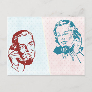 Carte Postale Couple rétro