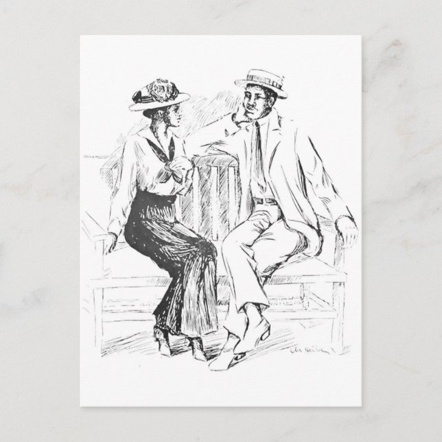 Carte Postale Couple romantique (Devant)