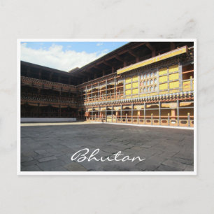 Carte Postale cour de rinpung dzong