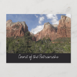Carte Postale Cour des Patriarches II à Zion National Park