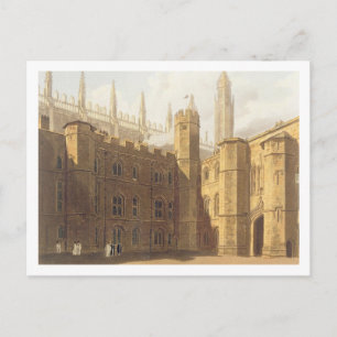 Carte Postale Cour du King's College, Cambridge, de "The Hist