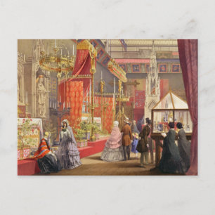 Carte Postale Cour médiévale, dessinée par Pugin, plaque 40 de '