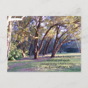 Carte Postale Courage is what it takes to stand up ...