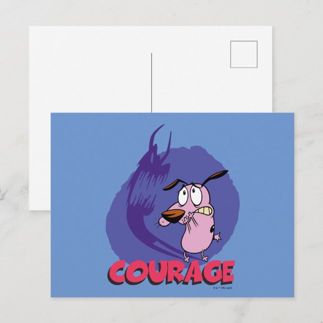 Carte Postale Courage the Cowardly Dog | Shadow Graphic (Devant / Derrière)