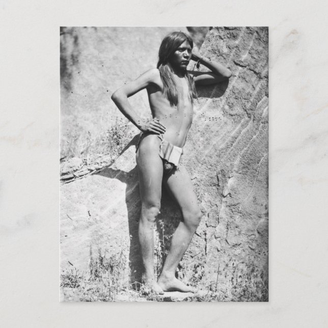 Carte Postale Courageux amérindien (Devant)