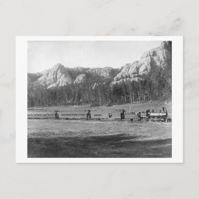 Carte Postale Courbe en fer à cheval sur Burlington et Missouri (Devant)