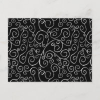 Courbes de défilement blanches sur noir