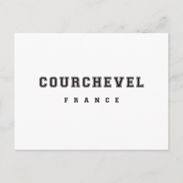 Carte Postale Courchevel France (Devant)