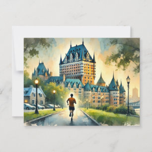 Carte Postale Courir à Québec Château Frontenac