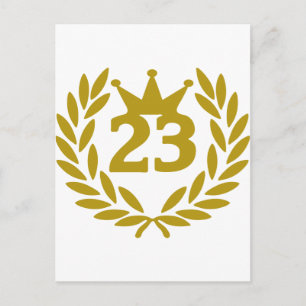 Carte Postale couronne-23-real-laurier