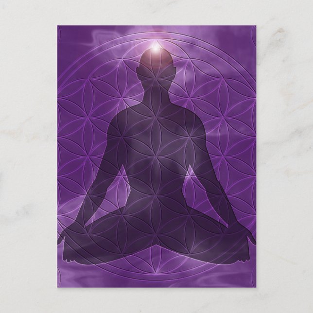 Carte Postale Couronne Chakra Sahasrara (Devant)