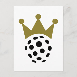 Carte Postale Couronne championne de football