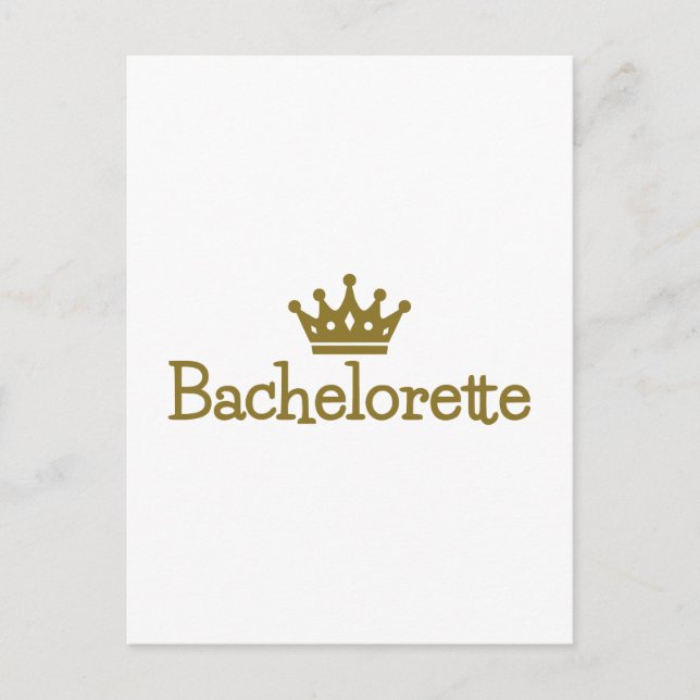 Carte Postale Couronne de bachelorette (Devant)