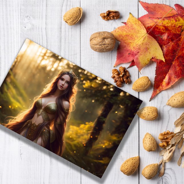 Carte Postale couronne de couleur vive face princesse nature dry (Créateur téléchargé)