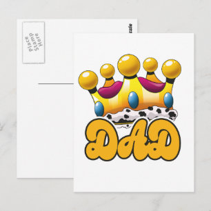 Carte Postale Couronne de rois papa