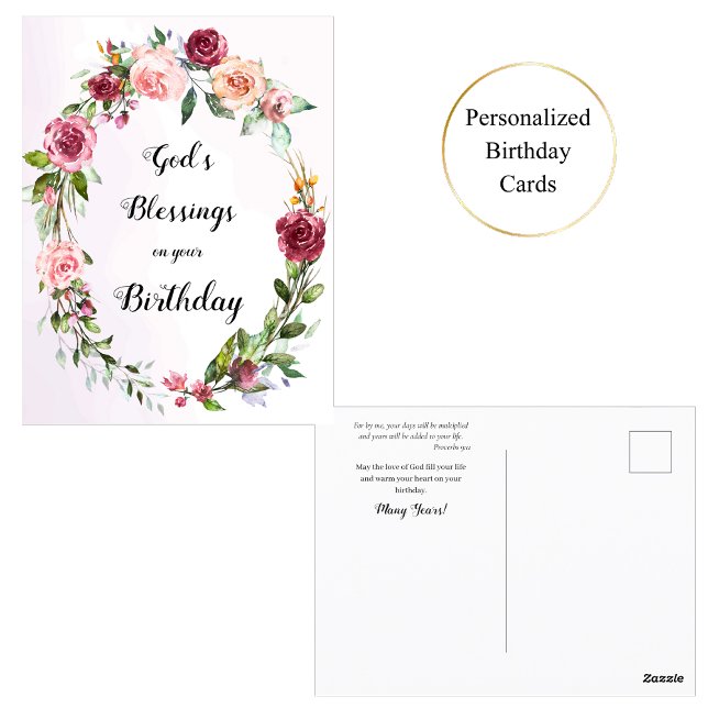 Carte Postale Couronne de roses roses rouges orthodoxe chrétien  (Créateur téléchargé)