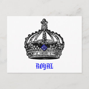 Carte Postale Couronne royale vintage