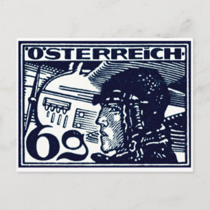 Carte Postale Courrier aérien autrichien 1925