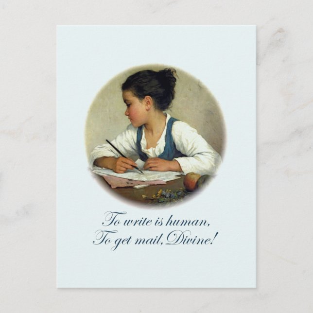 Carte Postale Courrier divin (Devant)