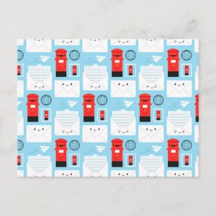 Carte Postale Courrier heureux - Kawaii Post