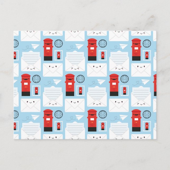 Carte Postale Courrier heureux - Kawaii Post (Devant)