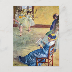 Carte Postale Cours de danse, la salle de danse par Edgar Degas