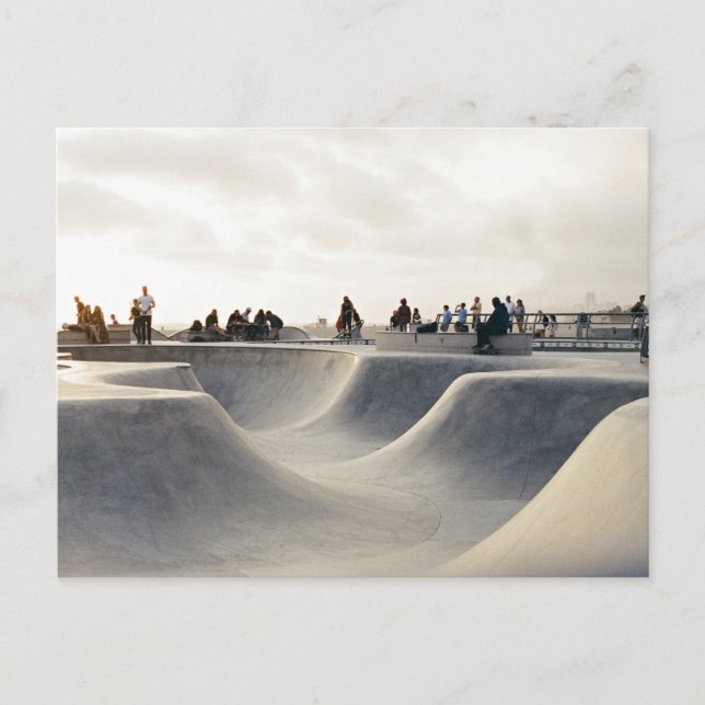 Carte Postale Cours de patinage (Devant)