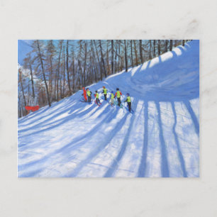 Carte Postale Cours de ski Tignes France