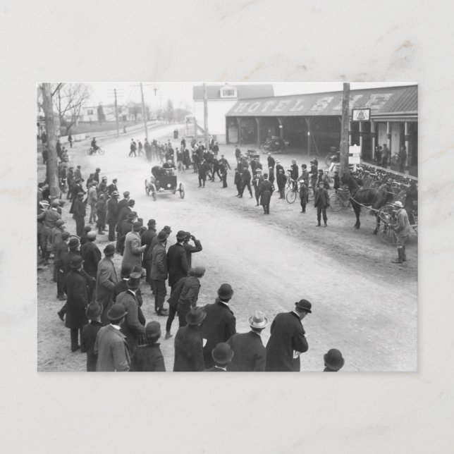 Carte Postale Course automobile Springfield : 1900 (Devant)