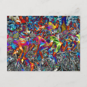 Carte Postale Course Cycliste