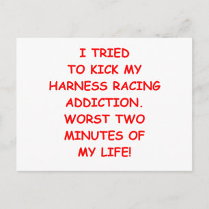 Carte Postale course de harnais