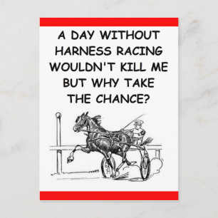 Carte Postale course de harnais