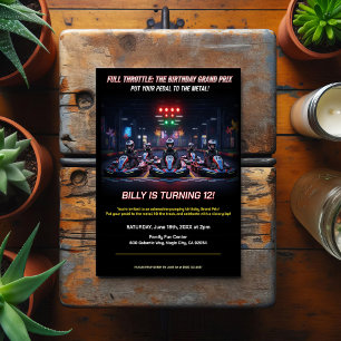 Carte Postale Course de Pleine Vitesse pour Anniversaire