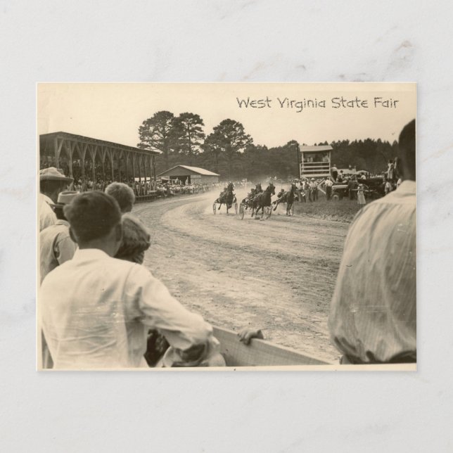 Carte Postale Course de trot, West Virginia State Fair (Devant)