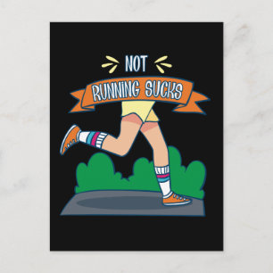 Carte Postale Course - Ne pas courir c'est nul