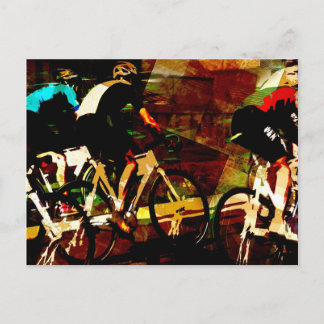 Carte Postale Course sur piste