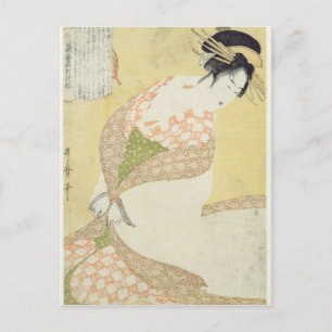 Carte Postale Courtesan Kneeling