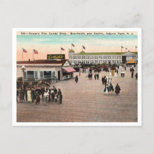 Carte Postale Couse's Pier, Candy Shop, Asbury Park NJ