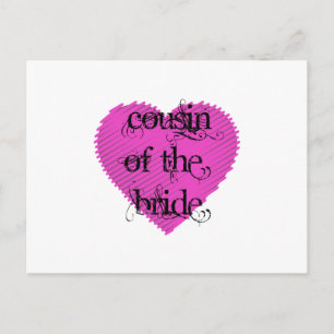 Carte Postale Cousin de la mariée