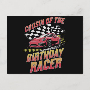 Carte Postale Cousin du coureur d'anniversaire Fête de famille d
