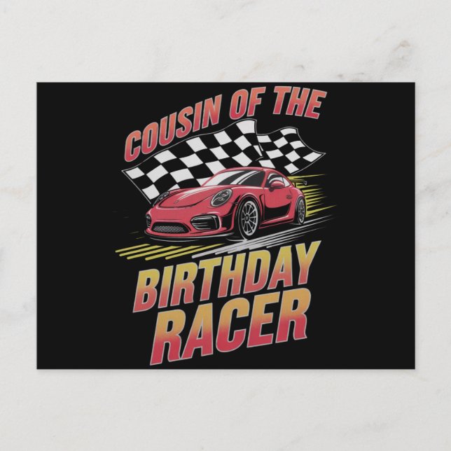 Carte Postale Cousin du coureur d'anniversaire Fête de famille d (Devant)