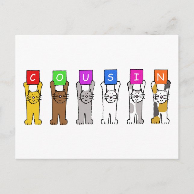 Carte Postale Cousin Joyeux Anniversaire ou Blanc pour son propr (Devant)