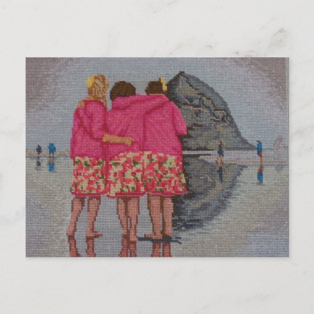 Carte Postale Cousins Needlepoint (Devant)