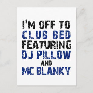 Carte Postale Coussin DJ et Mc Blanky