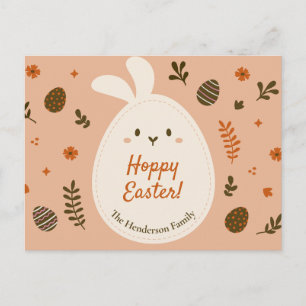 Carte Postale Coutume Moderne Cute Hoppy Oeuf de Pâques En Forme