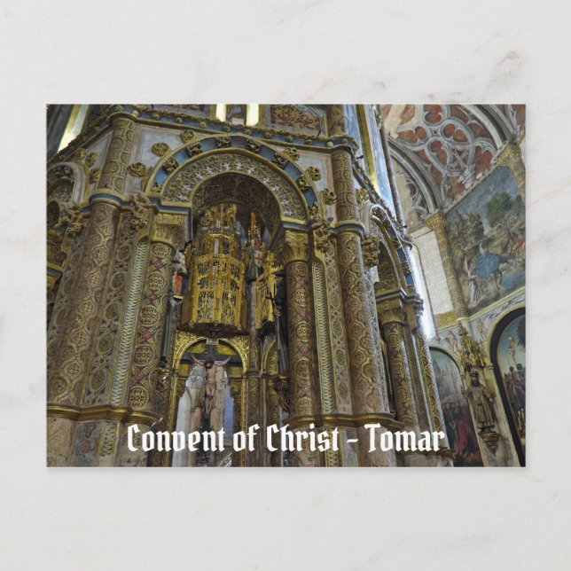 Carte Postale Couvent du Christ à Tomar. Portugal (Devant)