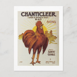 Carte Postale Couverture Chanticleer Vintage