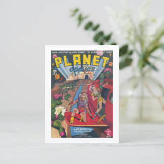 Carte Postale Couverture de bande dessinée de science-fiction vi