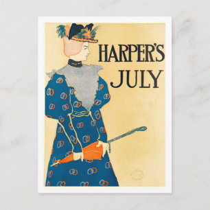 Carte Postale Couverture de Harper's pour juillet 1896