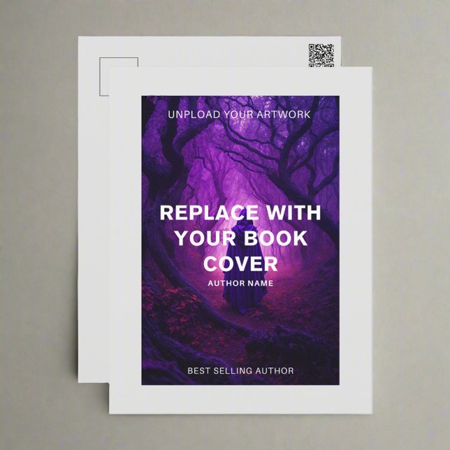 Carte Postale Couverture de livre oeuvre auteur auteur publicité (Créateur téléchargé)